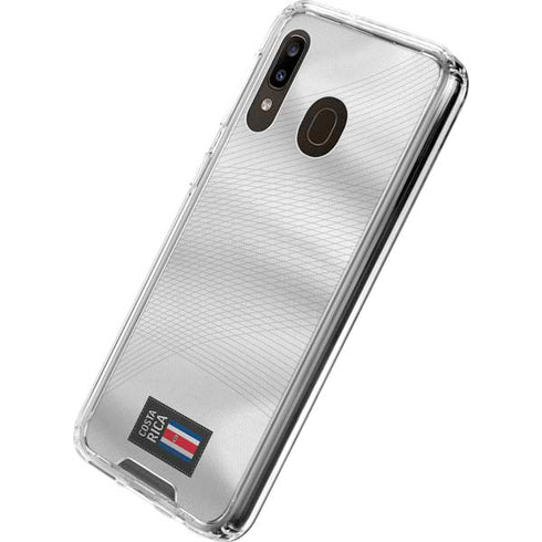 Costa Rica Soccer Flag Galaxy A30 Clear Case